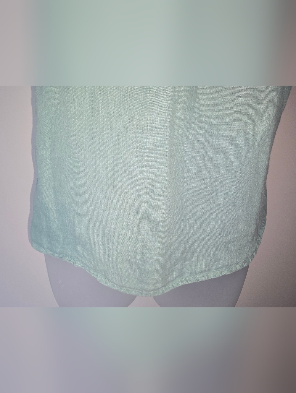 Cloth & Stone Sage Green Smocked Sleeveless Top - Womens Size XLG - Picture 3 of 9